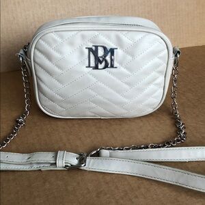 Badgley Mischka Tan Quilted Leather Crossbody